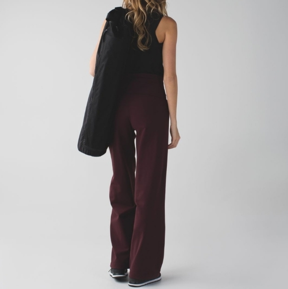 Lululemon Stillness Pant in Bordeaux Drama - Picture 3 of 16